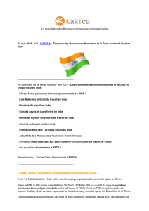L`Inde, 3ème puissance économique mondiale en 2030 ?