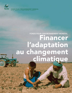 Financer l`adaptation au changement climatique