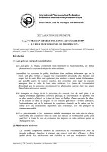 declaration de principe - International Pharmaceutical Federation