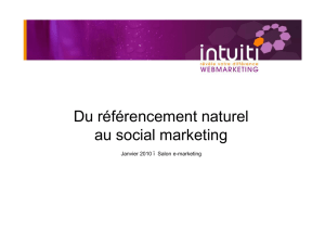 Du référencement naturel au social marketing