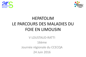 Parcours maladies du foie en Limousin - Pr V. Loustaud-Ratti