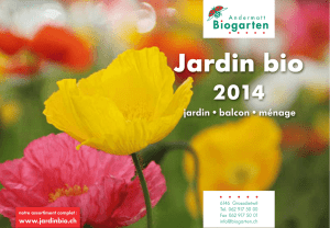 Jardin bio - Andermatt BioVet GmbH