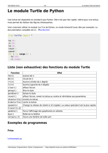 Le module Turtle de Python