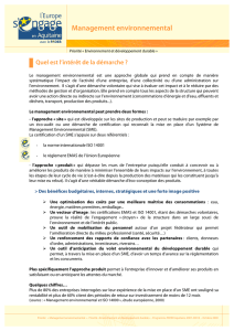 Management environnemental - L`Europe s`engage en Aquitaine