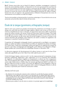 Étude de la langue (grammaire, orthographe, lexique)