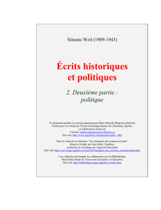 Écrits historiques et politiques 2. Deuxième partie