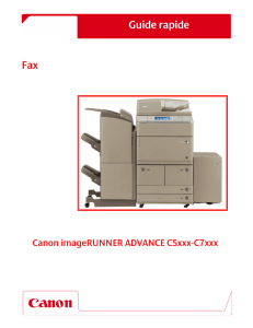 Guide Rapide Fax IR C5xxx - C7xxx