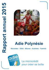 Rapport d`activité 2015, Polynésie-française