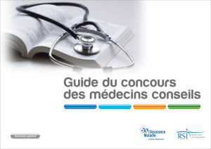 Guide concours 2017 des médecins-conseils