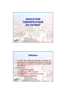 education therapeutique du patient education