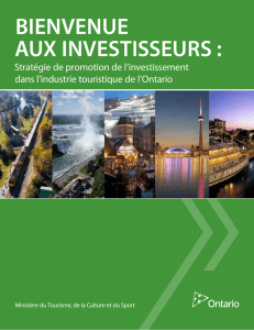 Bienvenue aux investisseurs : Stratégie de promotion de l