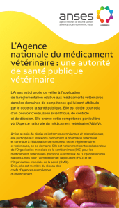 L`Agence nationale du médicament vétérinaire : une autorité