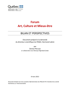 Forum Art, Culture et Mieux-être