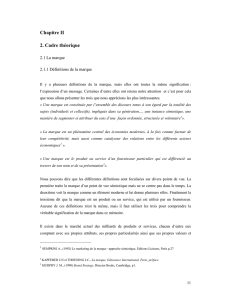 Chapitre II 2. Cadre théorique