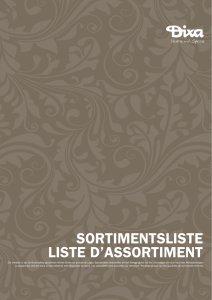 liste d`assortiment sortimentsliste