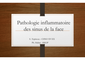 Pathologie inflammatoire des sinus.pptx