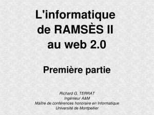 L`informatique de RAMSÈS II au web 2.0