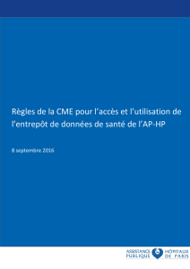 Règles de la CME pour l`accès et l`utilisation de l - CME AP-HP