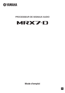 MRX7-D Owner`s Manual