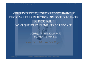 VOUS AVEZ DES QUESTIONS CONCERNANT LE DEPISTAGE ET