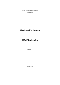WebSeekurity - SCRT :: Information Security