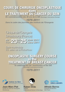 ONCOPLASTIC SURGERY COURSE in the TREATMENT OF