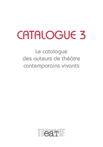 catalogue 3 - Écrivains Associés du Théâtre