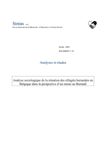 A-2004/N°01 - Analyse sociologique sur la situation des