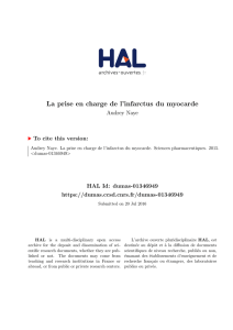 La prise en charge de l`infarctus du myocarde - Dumas