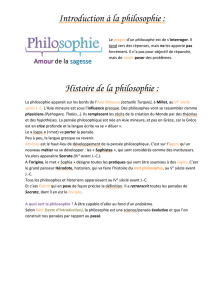 Philosophie - Introduction à la philosophie
