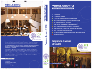 Theologicum - Séminaire des Carmes