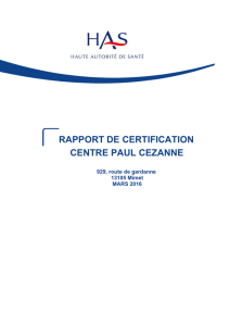 Rapport V2014 - Centre Paul Cézanne