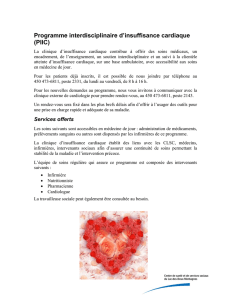 Programme interdisciplinaire d`insuffisance cardiaque (PIIC)