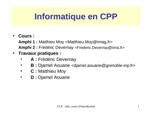 Informatique en CPP