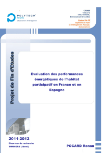 Evaluation des performances énergétiques de l`habitat participatif