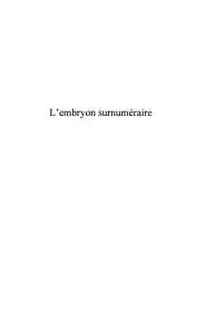 L`embryon surnuméraire