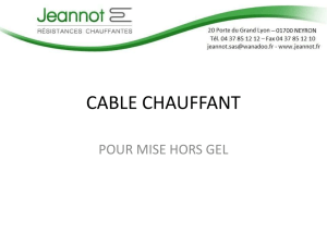cable chauffant