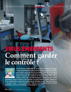 Virus émergents : Comment garder le contrôle