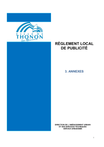 règlement local de publicité - Thonon-les