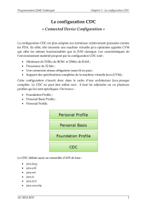 La configura La configuration CDC CDC