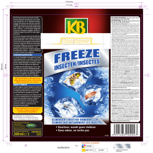 Verpakkingsinformatie KB Home Defense - Freeze