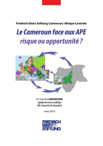 Le Cameroun face aux APE - Bibliothek der Friedrich-Ebert