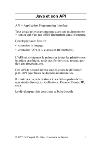 Java et son API