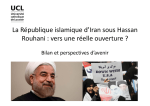La République islamique d`Iran sous Hassan Rouhani : vers une