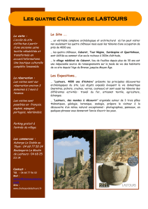 Programme 2016 - châteaux de Lastours