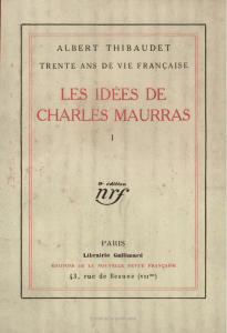 Les Idées de Charles Maurras