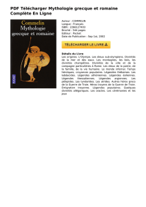 PDF Télécharger Mythologie grecque et romaine
