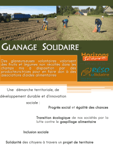 Glanage solidaire