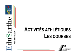 Activités athlétiques