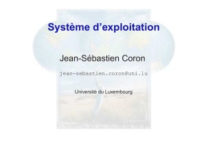 Syst`eme d`exploitation - Jean